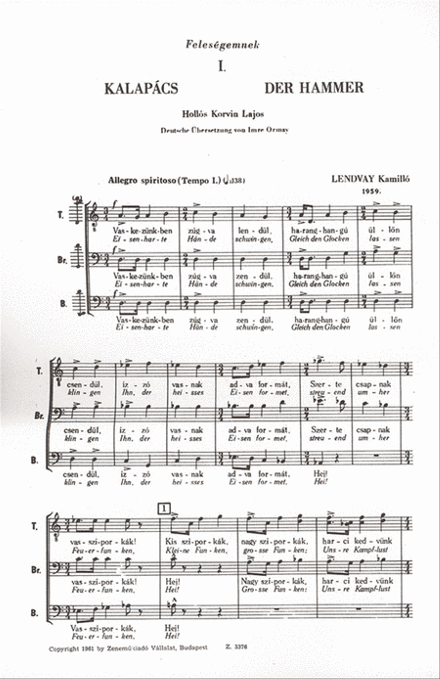 Három férfikar A Cappella scores gallery preview page 2