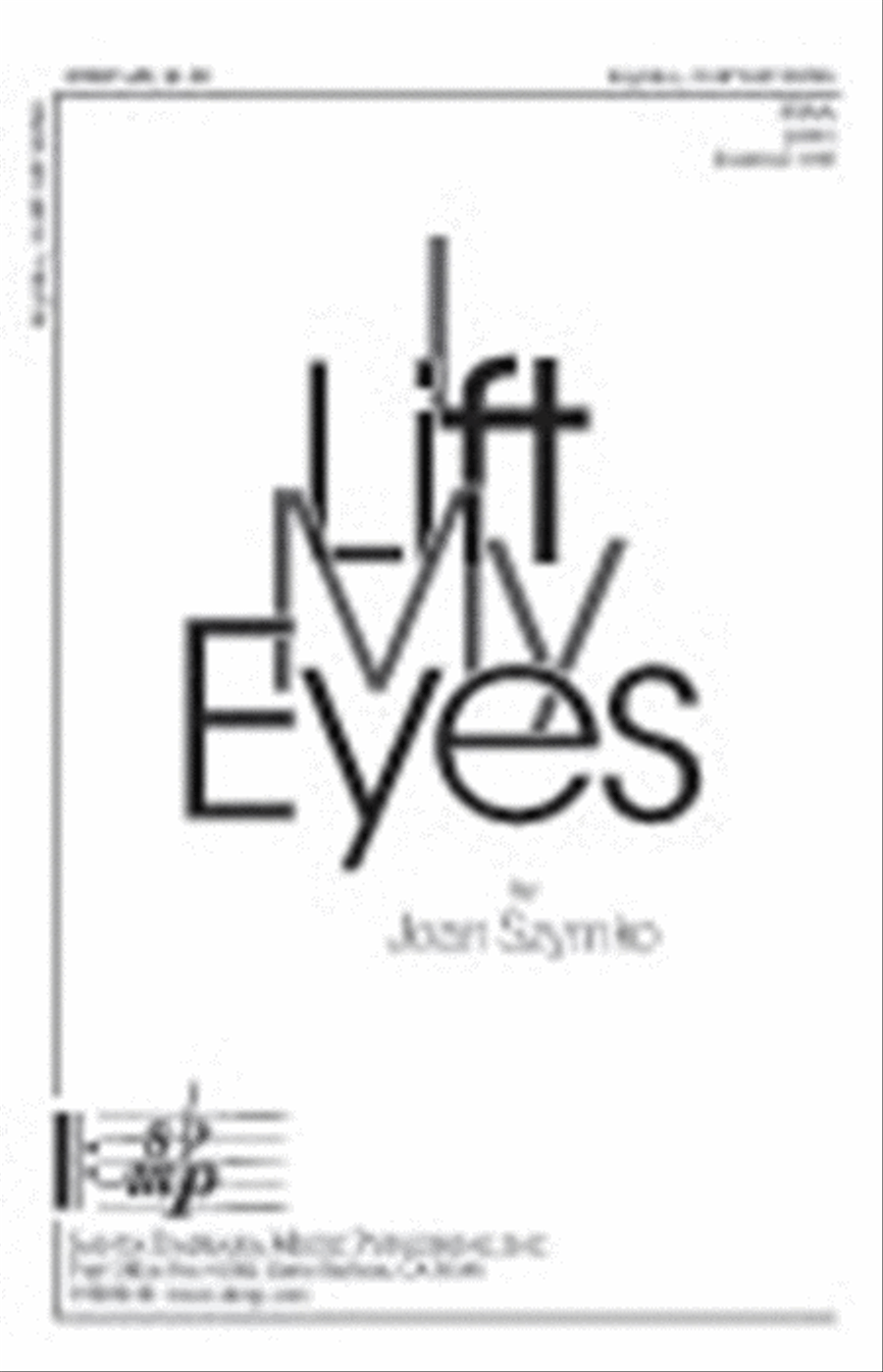 I Lift My Eyes - SSAA Octavo SSAA scores gallery preview page 1