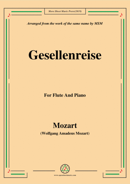 Mozart-Gesellenreise,for Flute and Piano image number null