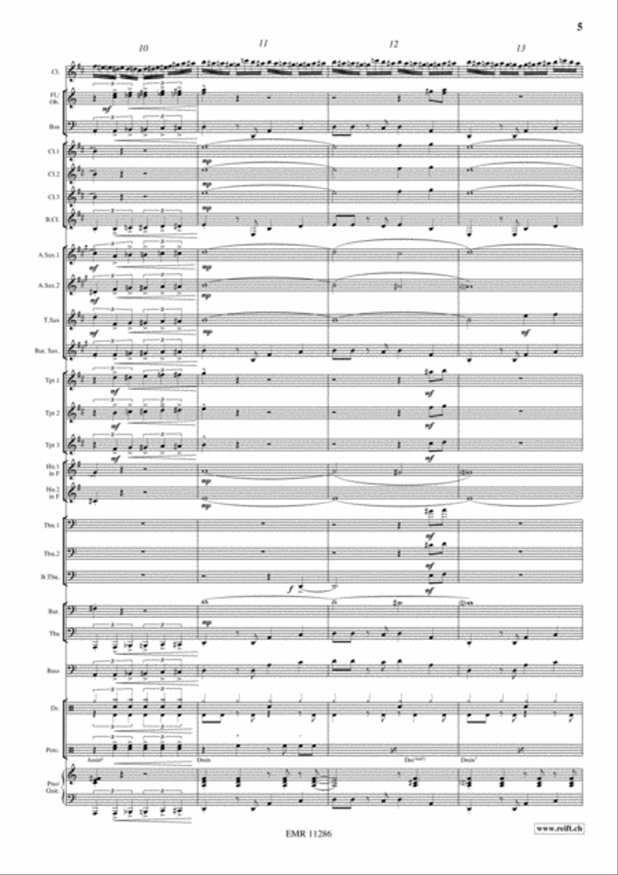 Swingair Bumble Bee Swingair Bumble Bee Concert Band scores gallery preview page 6