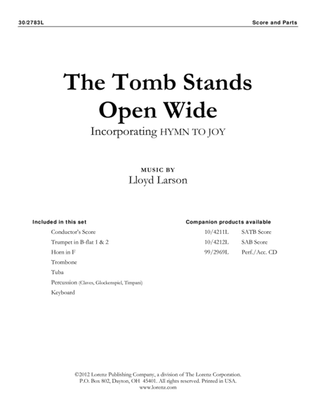 Book cover for The Tomb Stands Open Wide - Brass and Timpani Score and Parts