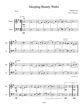 Sleeping Beauty Waltz (Violin and Cello Duet)