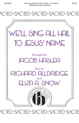 Book cover for We'll Sing All Hail to Jesus