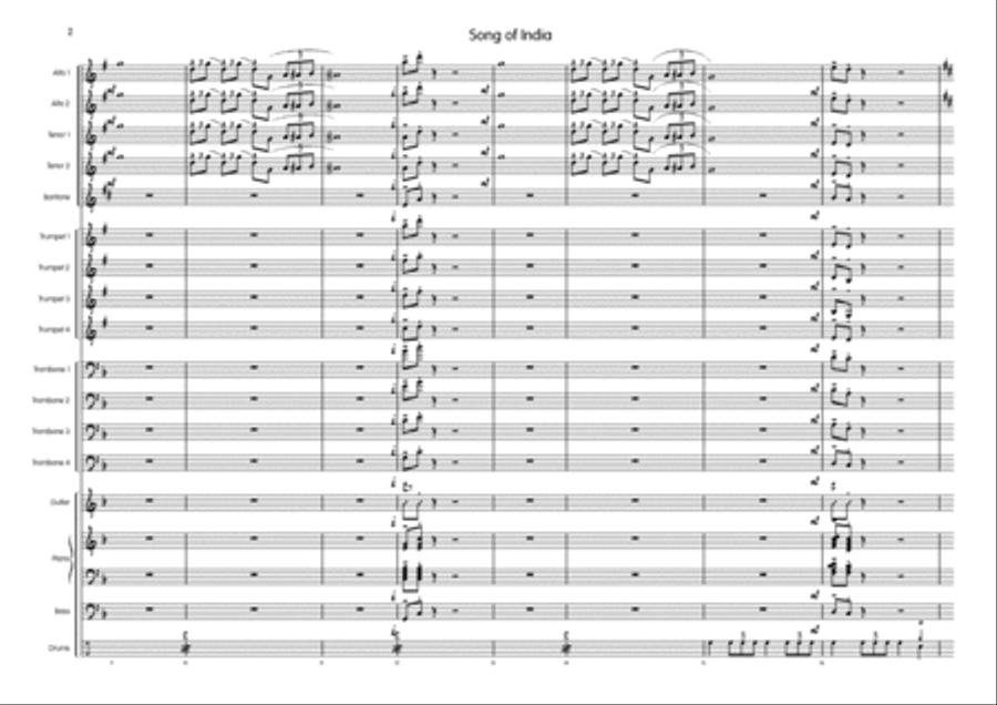 Song Of India Song Of India Big Band scores gallery preview page 3