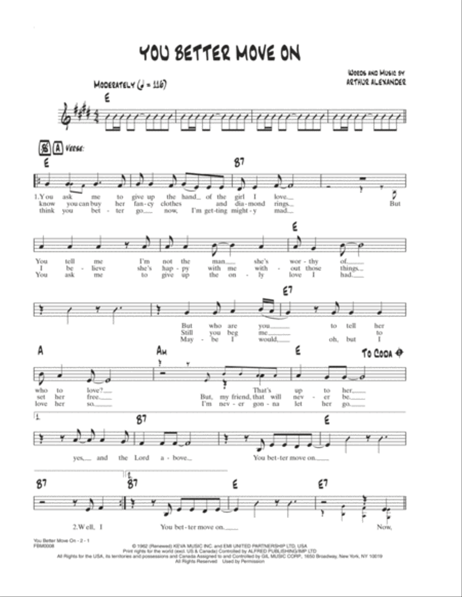 You Better Move On You Better Move On School and Community scores gallery preview page 1