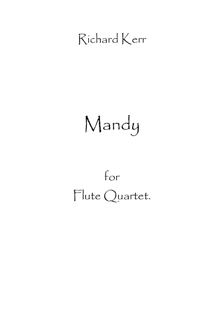 Mandy Flute Quartet scores gallery preview page 1