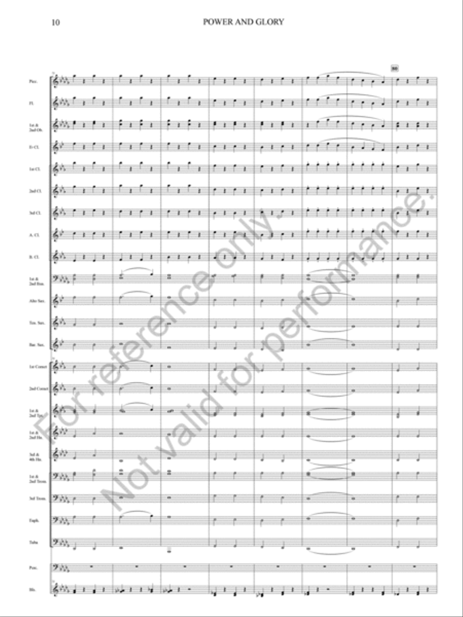 Power And Glory Power And Glory Concert Band scores gallery preview page 20