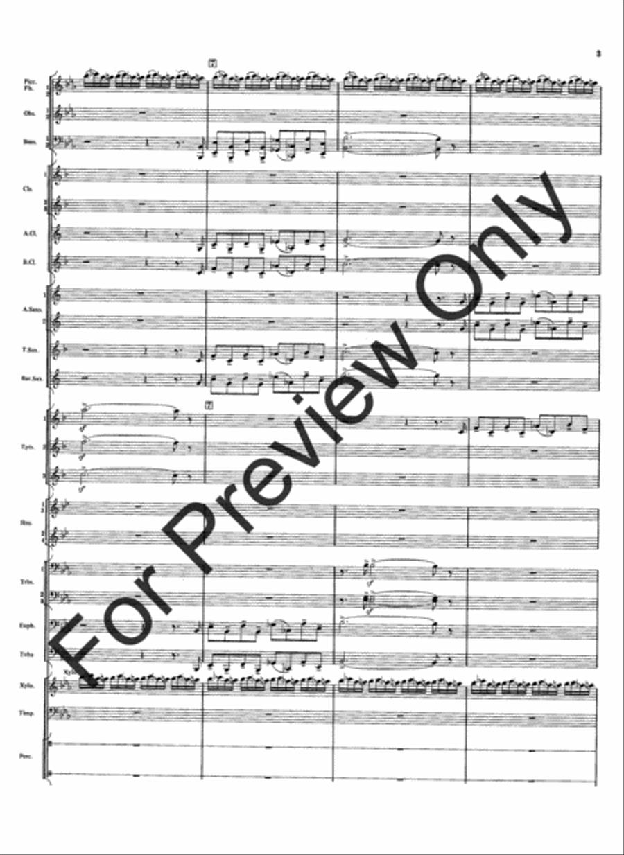 Meramec Rhapsody (Score) Concert Band scores gallery preview page 5