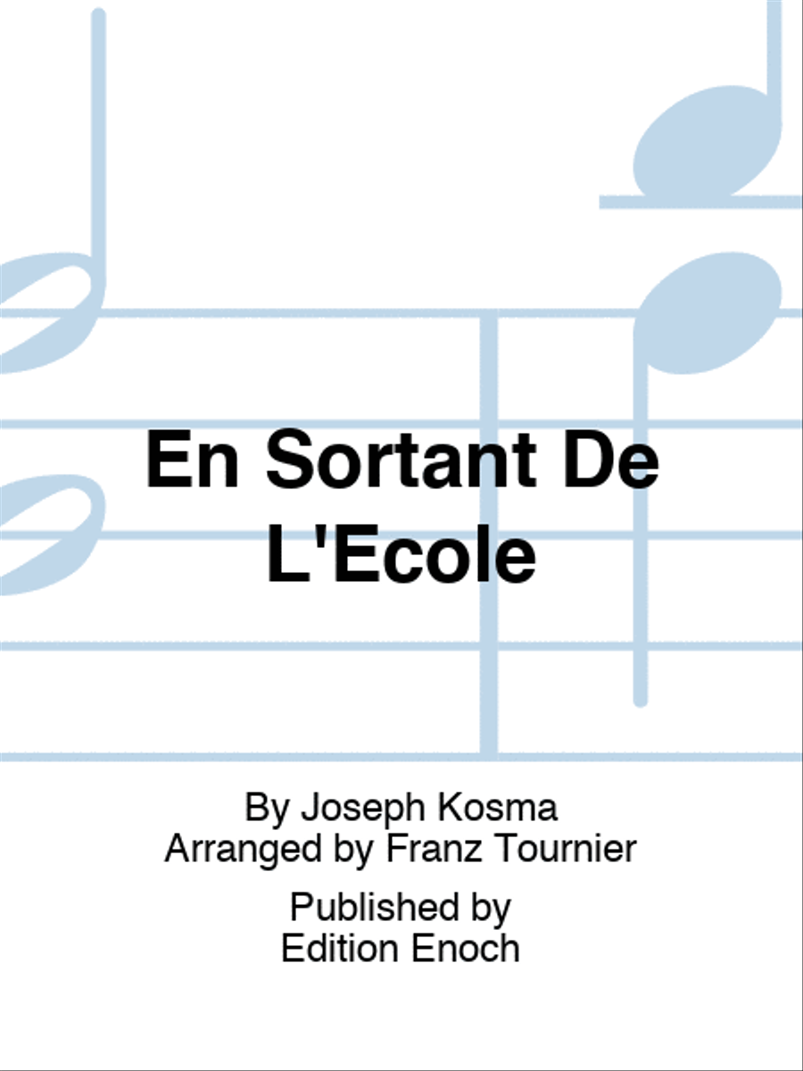 En Sortant De L'Ecole 4-Part scores gallery preview page 1