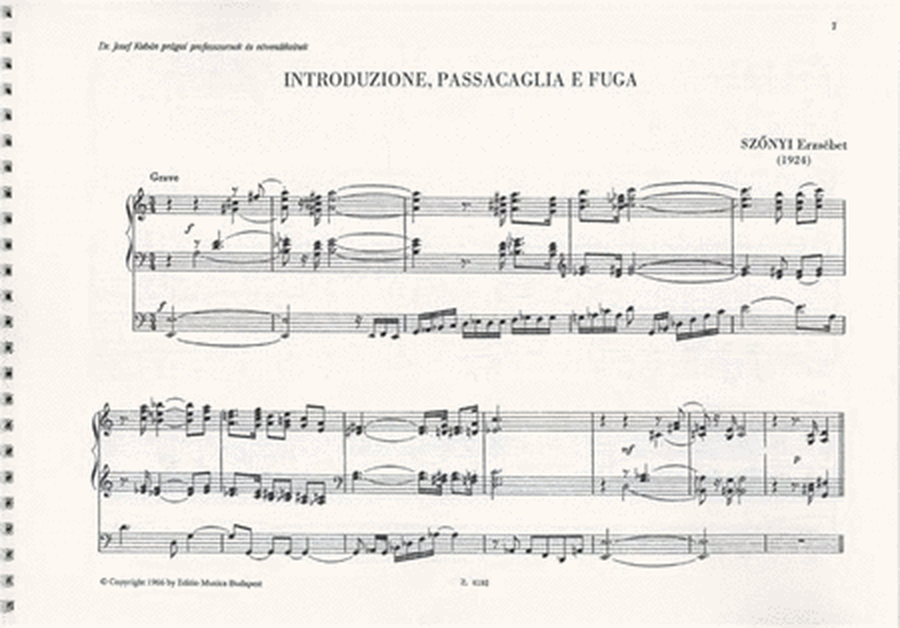 Ungarishe Orgelmuzik I