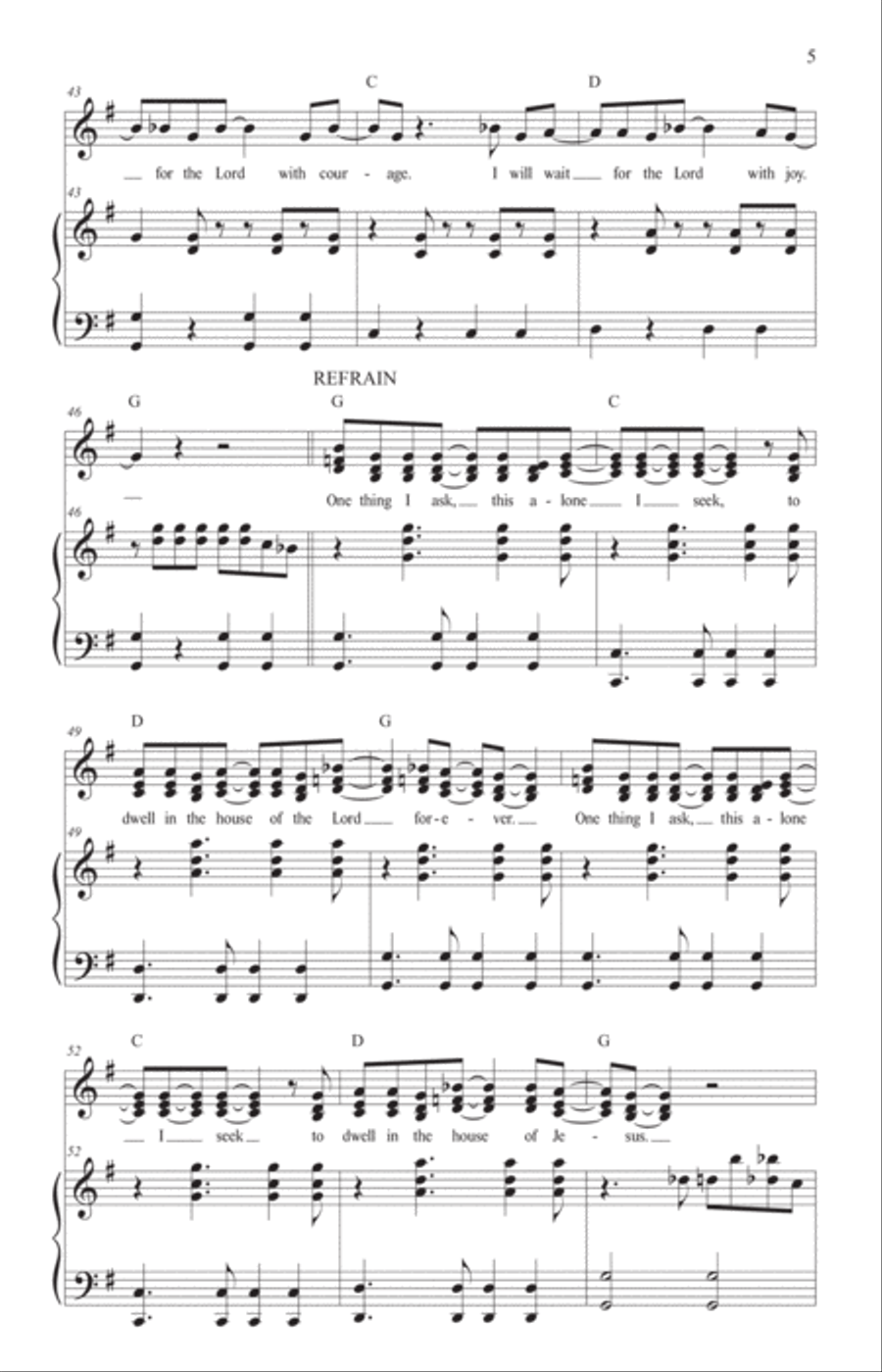 One Thing I Ask - Psalm 27 Choir scores gallery preview page 6