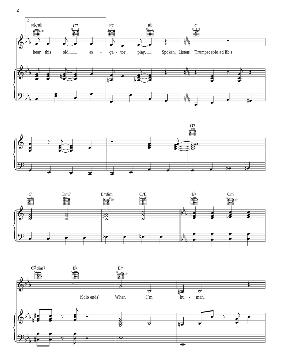 When We're Human When We're Human Piano, Vocal, Guitar scores gallery preview page 2