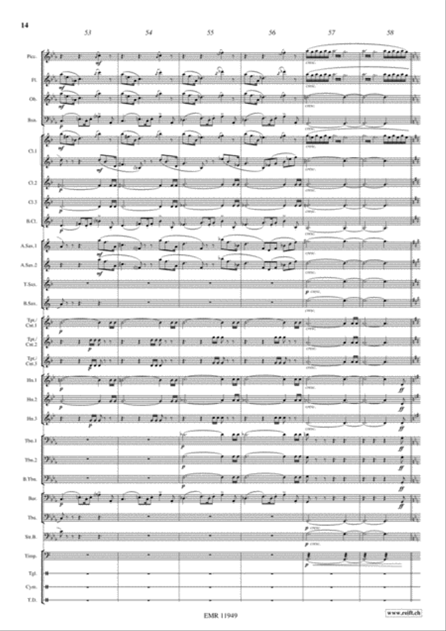 Apocalypse Now Concert Band scores gallery preview page 15