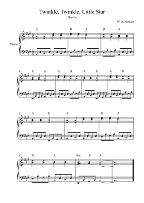 Twinkle, Twinkle, Little Star | Theme (With Chords)