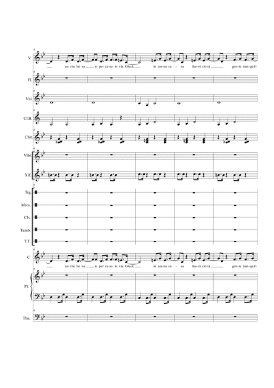 Il ragazzo della via Gluck Full Orchestra scores gallery preview page 2