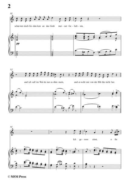 Schubert-Die Sommernacht,in C Major,for Voice&Piano image number null
