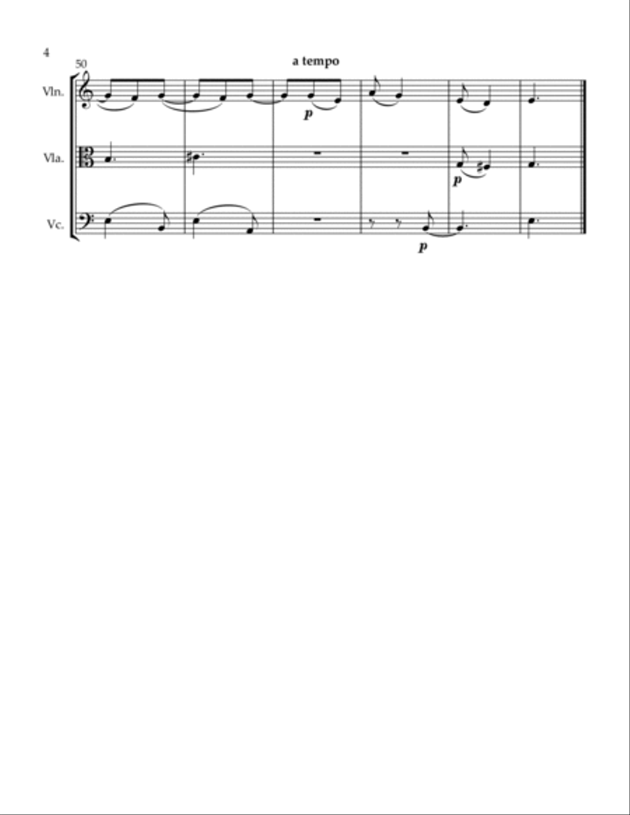 3 Trios Ploughing a Field The Maid Chooses a Mate Distant Lover String Trio scores gallery preview page 4