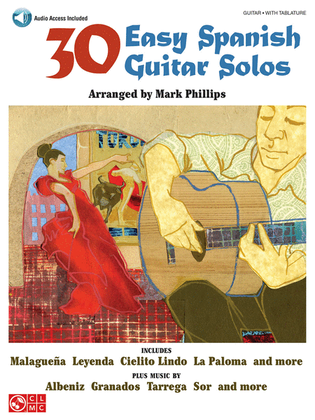 Book cover for 30 Easy Spanish Guitar Solos