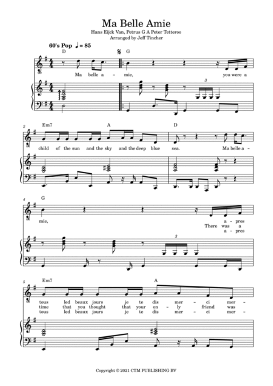 Ma Belle Amie Voice scores gallery preview page 2