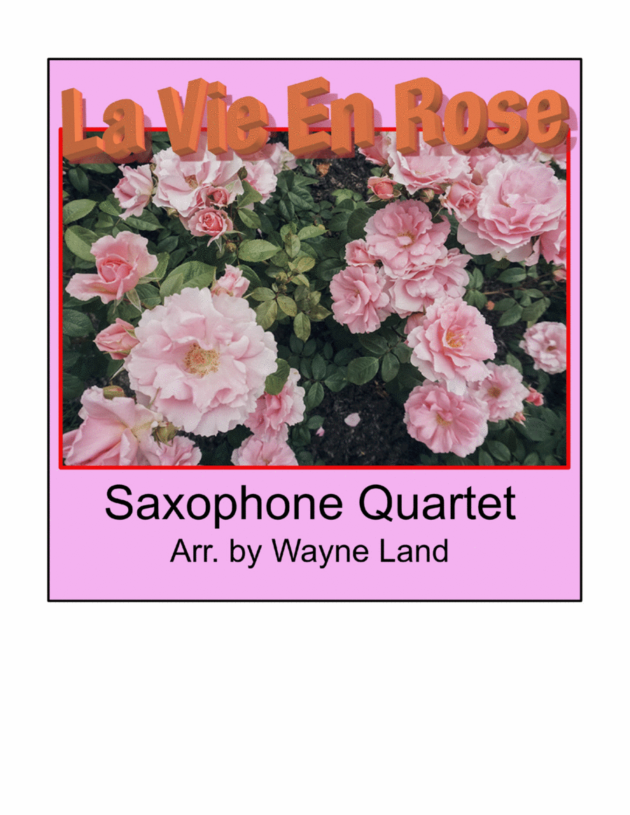 La vie en rose tenor sax on sale