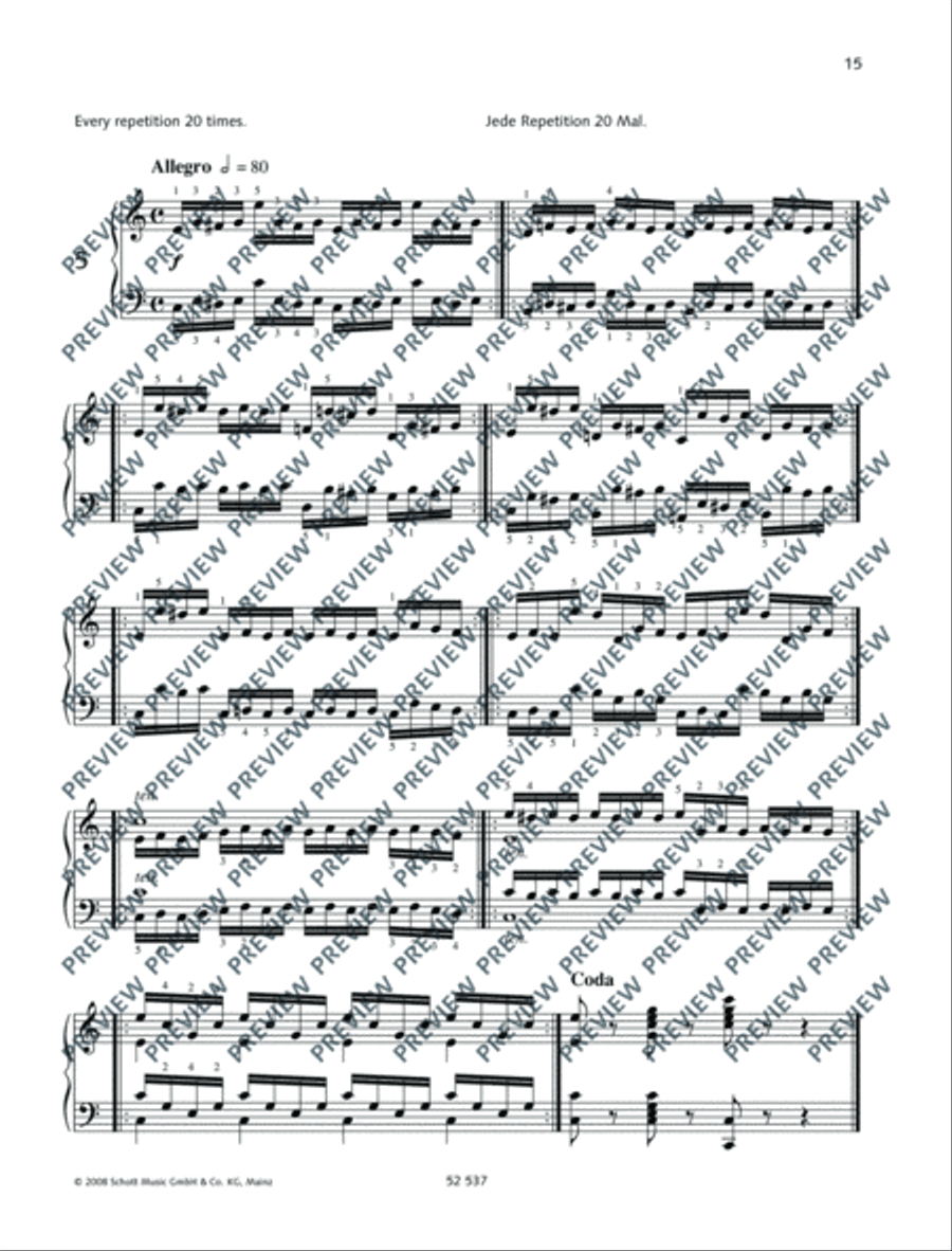 40 Daily Exercises Piano Method scores gallery preview page 16