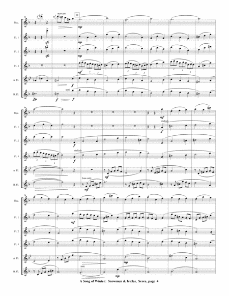 A Song of Winter for Flute Choir image number null