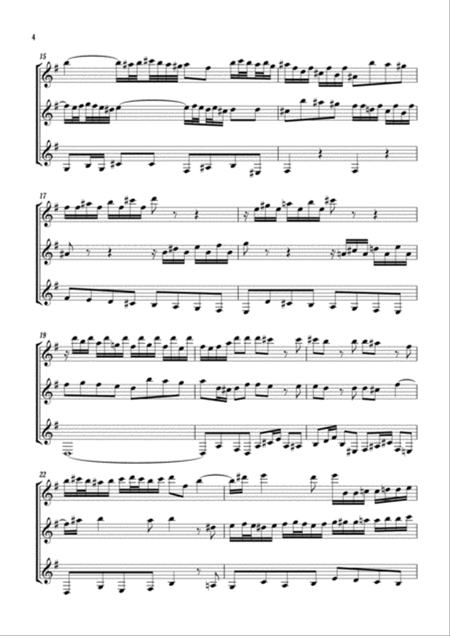 Trio BWV Anh.46 Small Ensemble scores gallery preview page 4