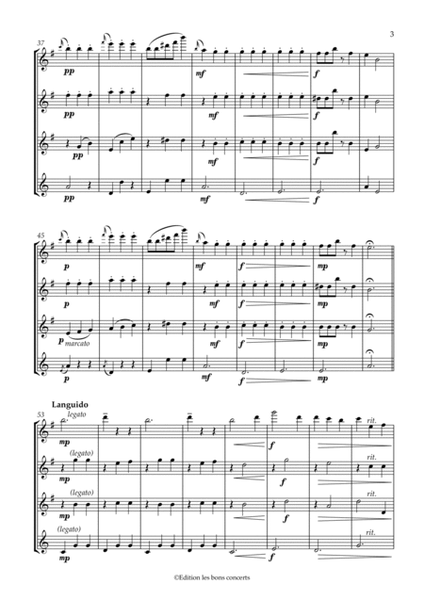 Dora Pejačević: "Papillon (op. 6)" Arrangement for 3 flutes and alto flute by Yuki Hasegawa image number null