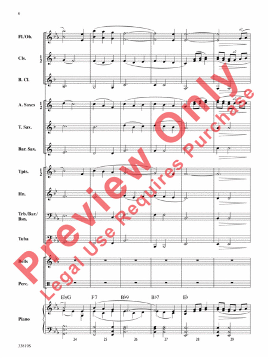 Snow Globe Concert Band scores gallery preview page 7