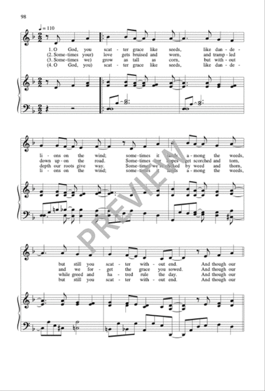 Sing No Empty Alleluias Sacred scores gallery preview page 88