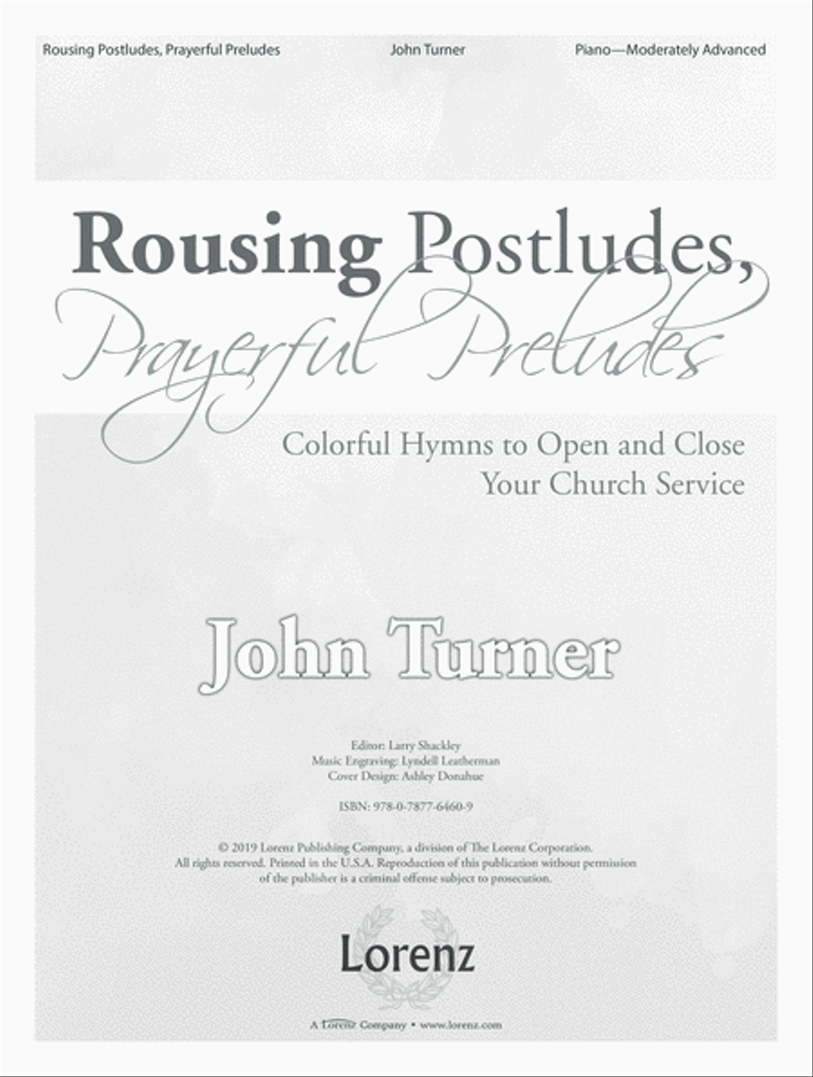 Rousing Postludes, Prayerful Preludes Piano Solo scores gallery preview page 1
