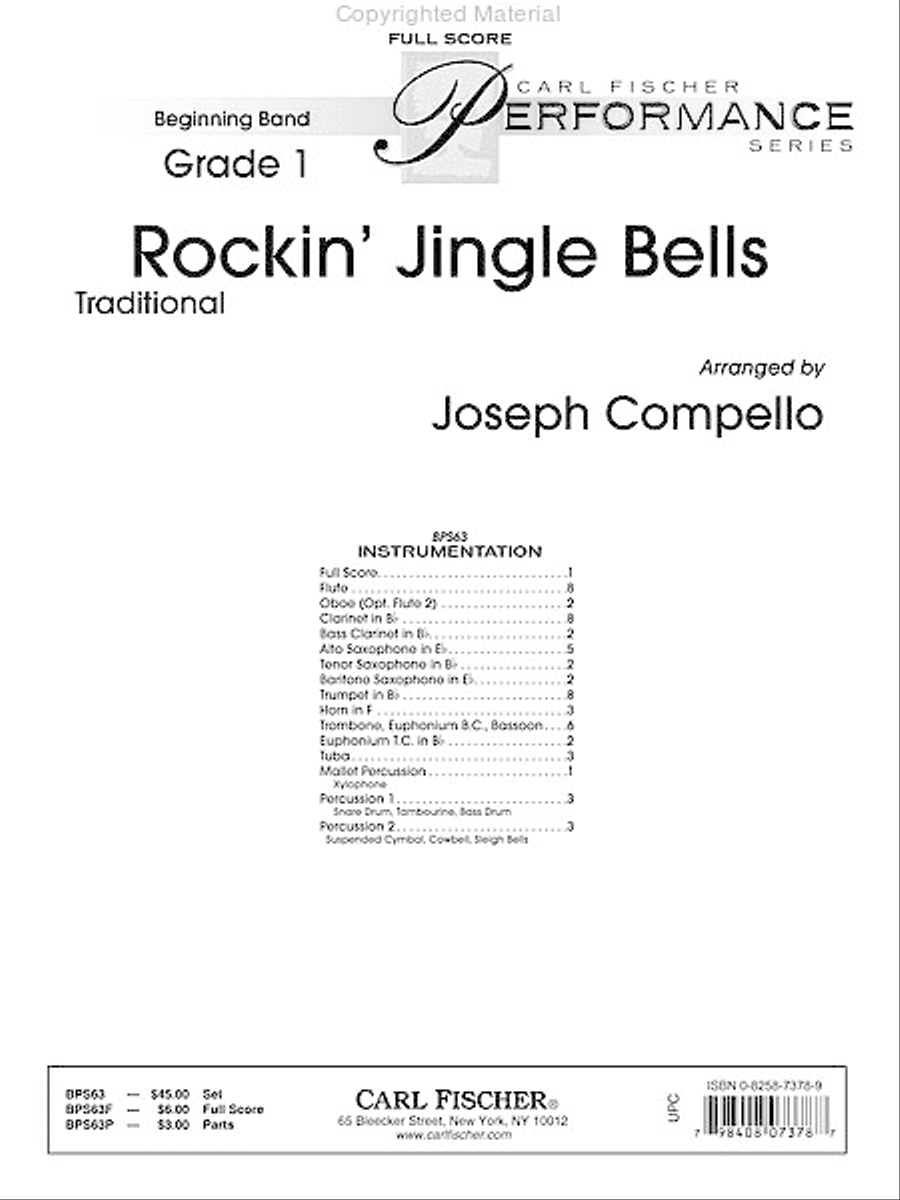 Rockin' Jingle Bells Concert Band scores gallery preview page 2