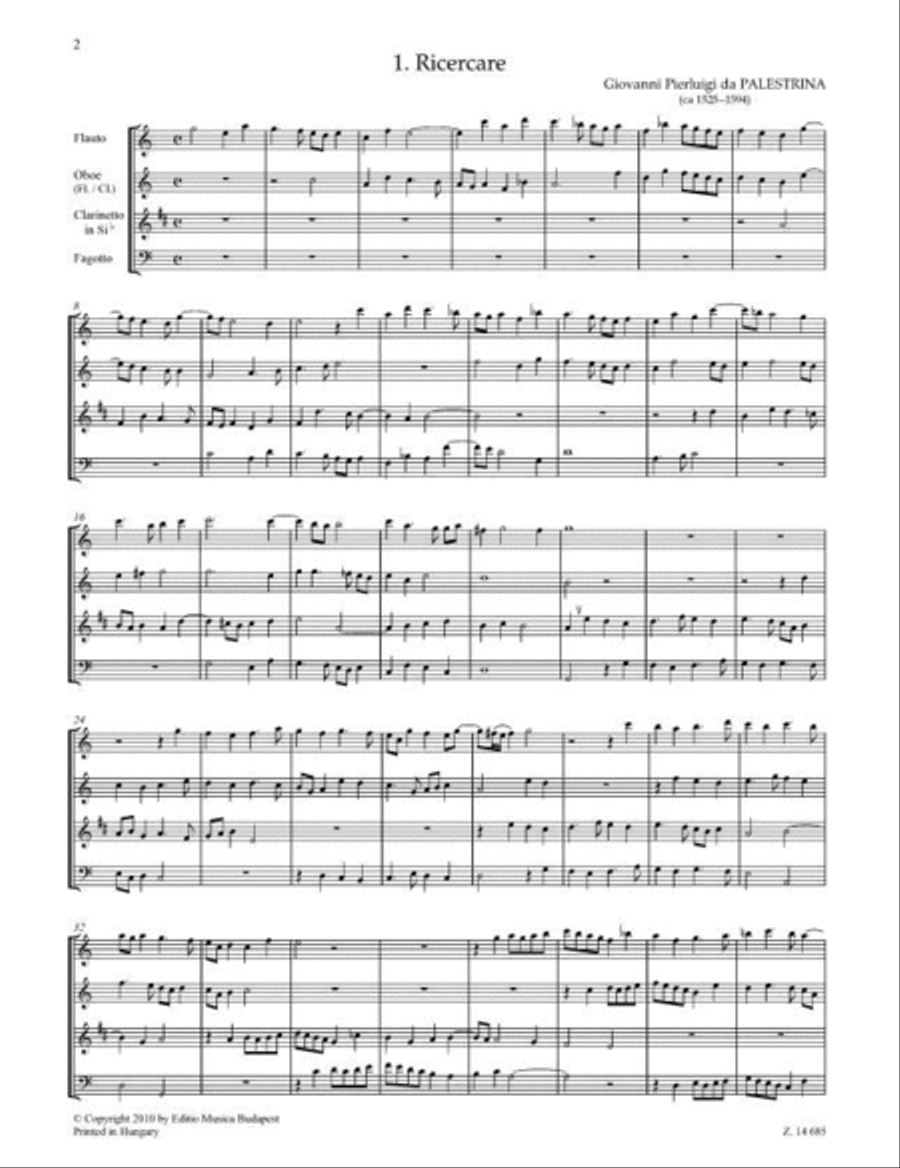 Quartette für Holzbläser - Quartets for Woodwinds Woodwind Quartet scores gallery preview page 2