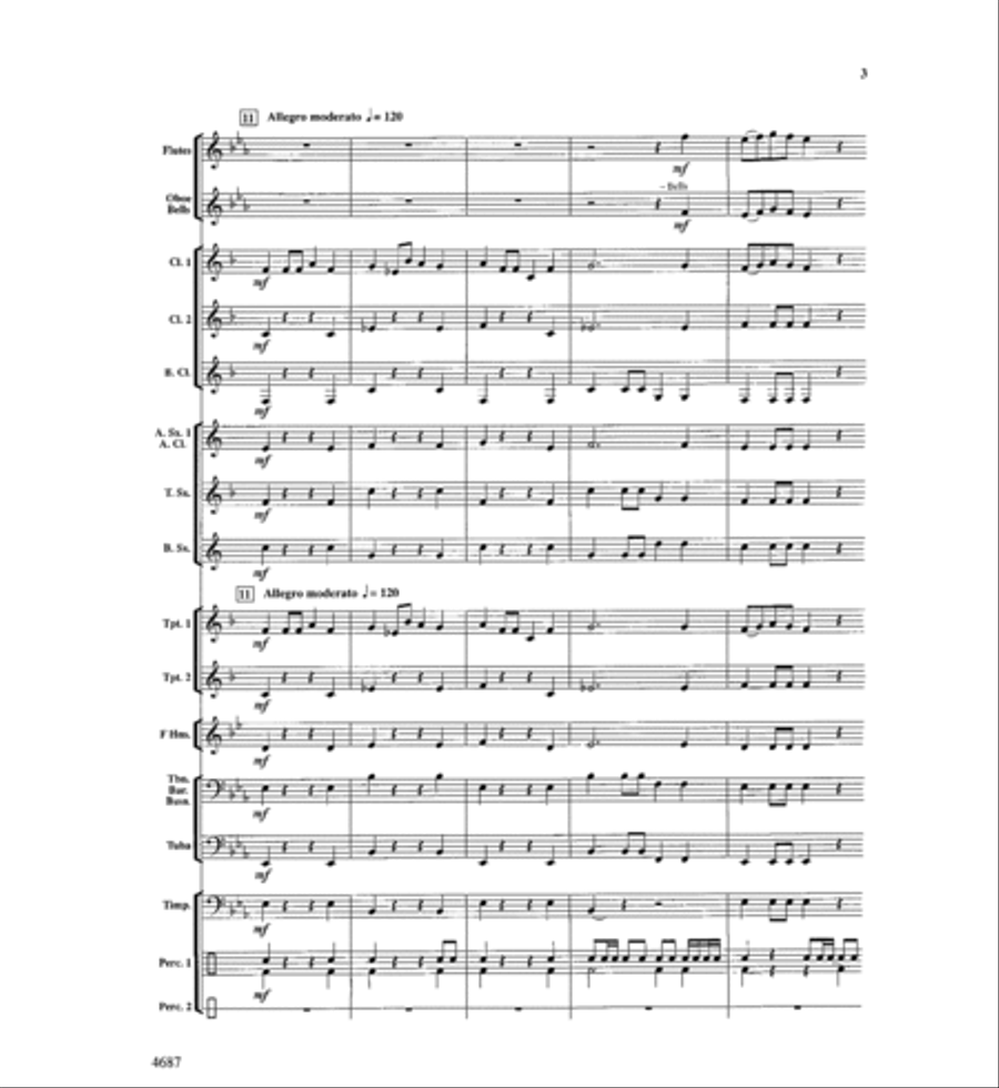 High Falls Overture Concert Band scores gallery preview page 4