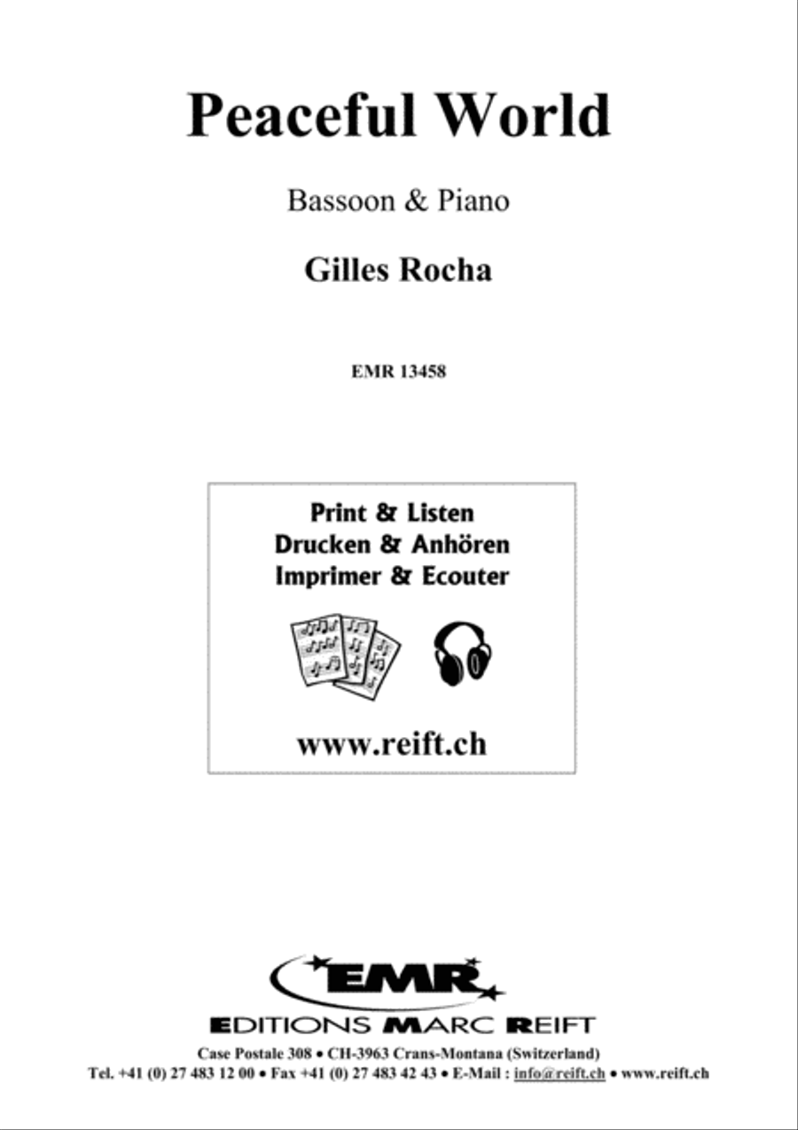 Peaceful World Bassoon Solo scores gallery preview page 2