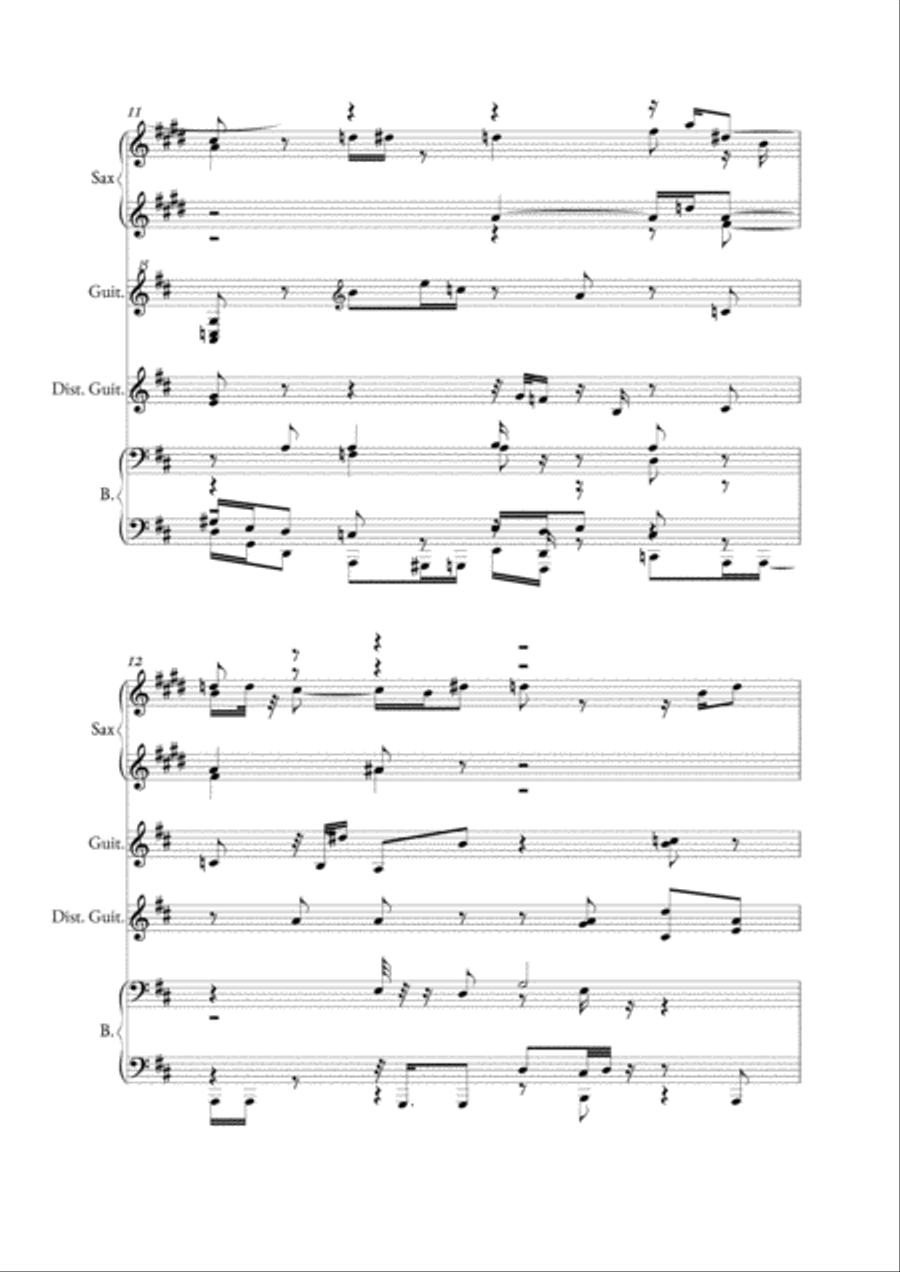 10 Terremoto Avastesimiento Small Ensemble scores gallery preview page 6