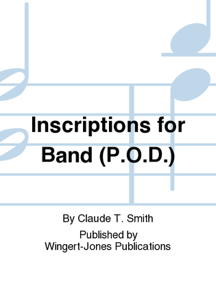 Inscriptions For Band - Full Score