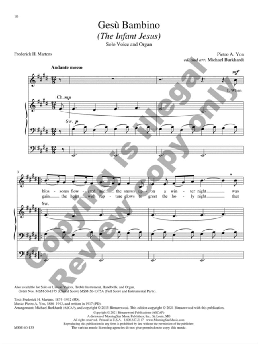 Classical Solos for the Church Year High Voice scores gallery preview page 8
