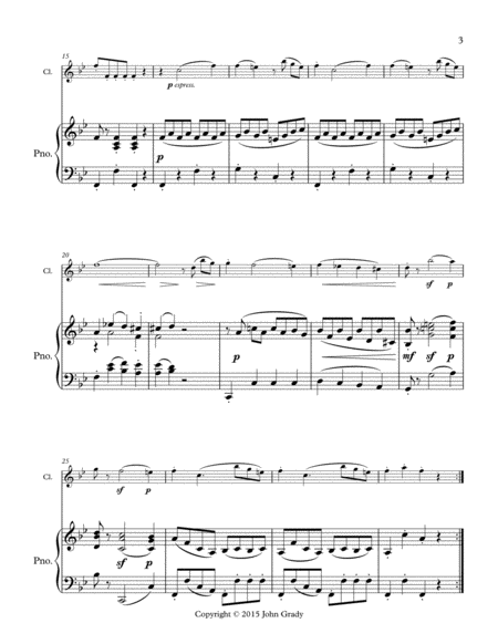 DIVERTIMENTO Nbr. 4 for Clarinet and Piano, K. 439 image number null