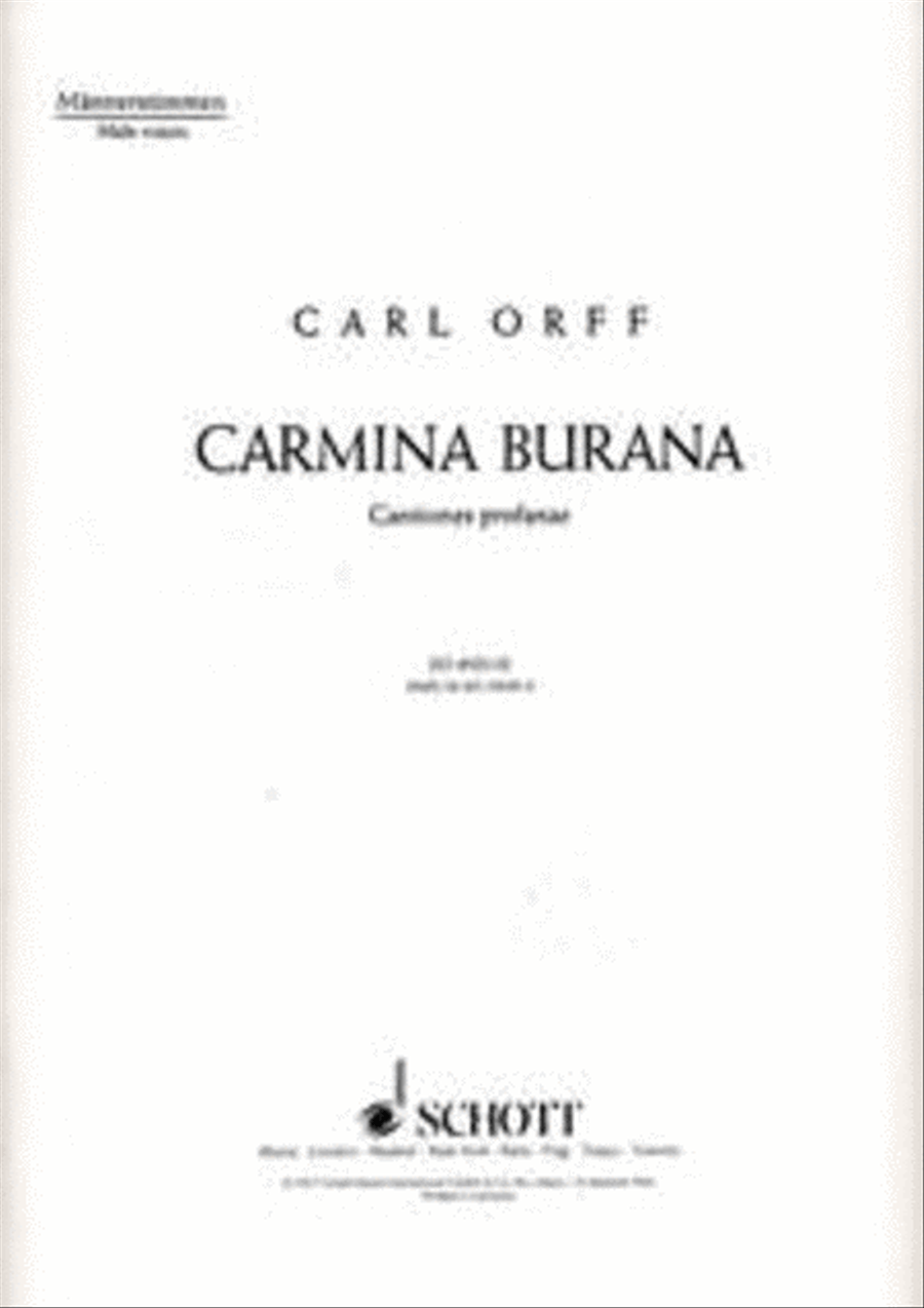 Carmina Burana Part scores gallery preview page 1