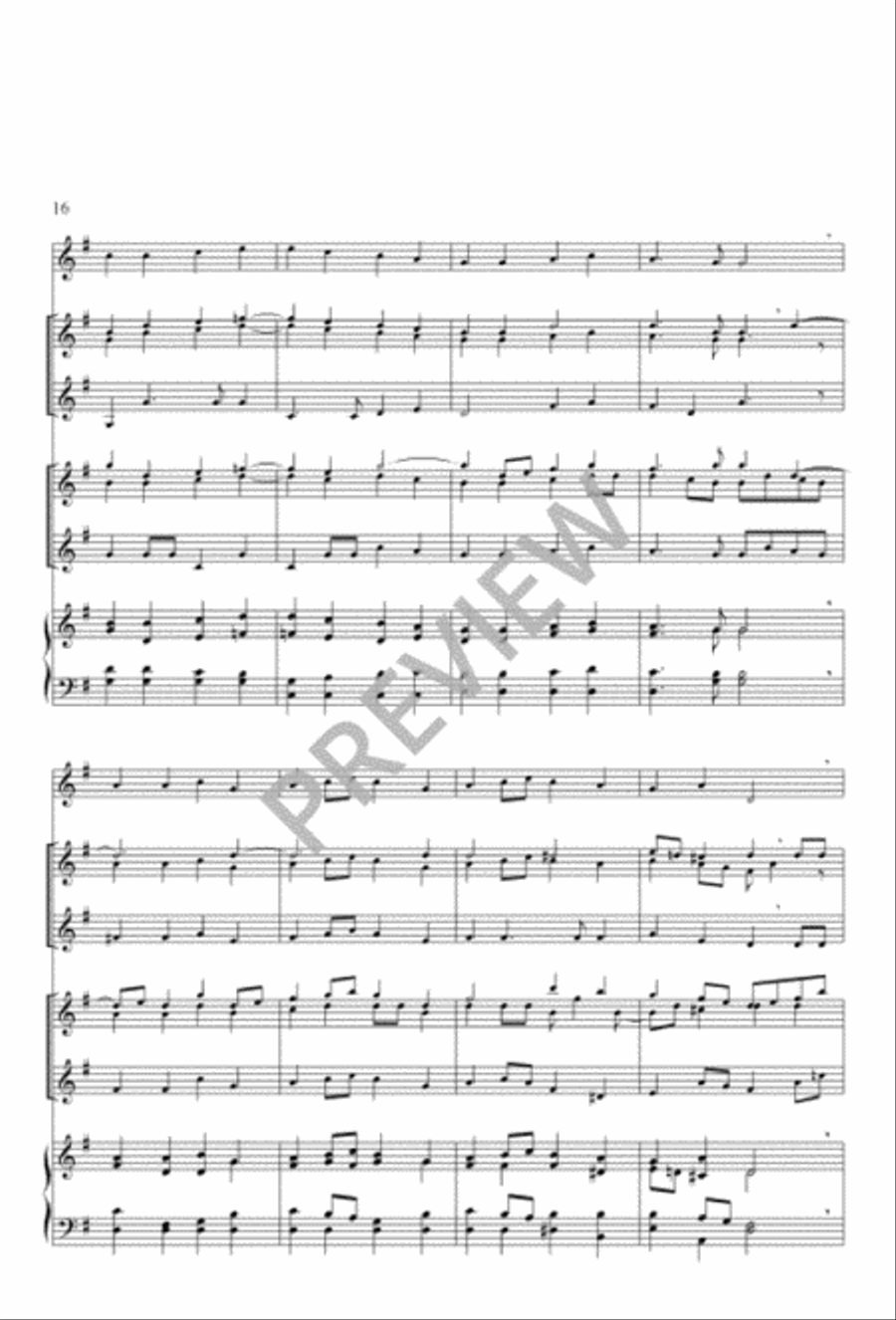 Twelve Hymn Settings for Three Trumpets and Organ Trumpet Trio scores gallery preview page 14
