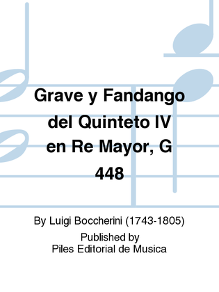 Grave y Fandango del Quinteto IV en Re Mayor, G 448