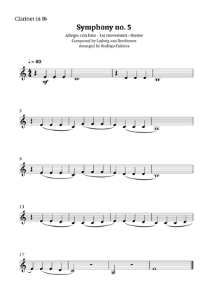 Symphony no. 5 - 1st movement (theme)