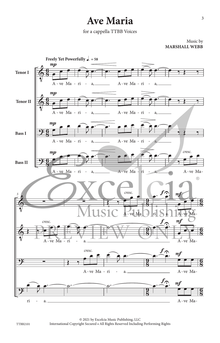 Ave Maria (TTBB) Ave Maria (TTBB) TTBB scores gallery preview page 4