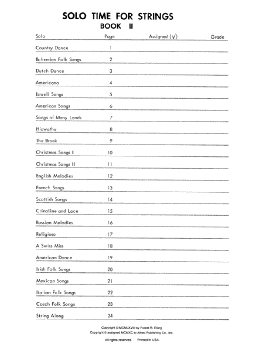 Solo Time for Strings, Book 2 Chamber Orchestra scores gallery preview page 2