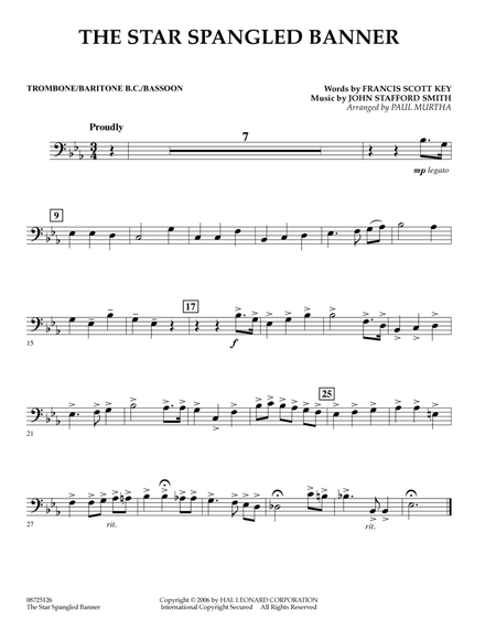 The Star Spangled Banner - Trombone/Baritone B.C./Bassoon