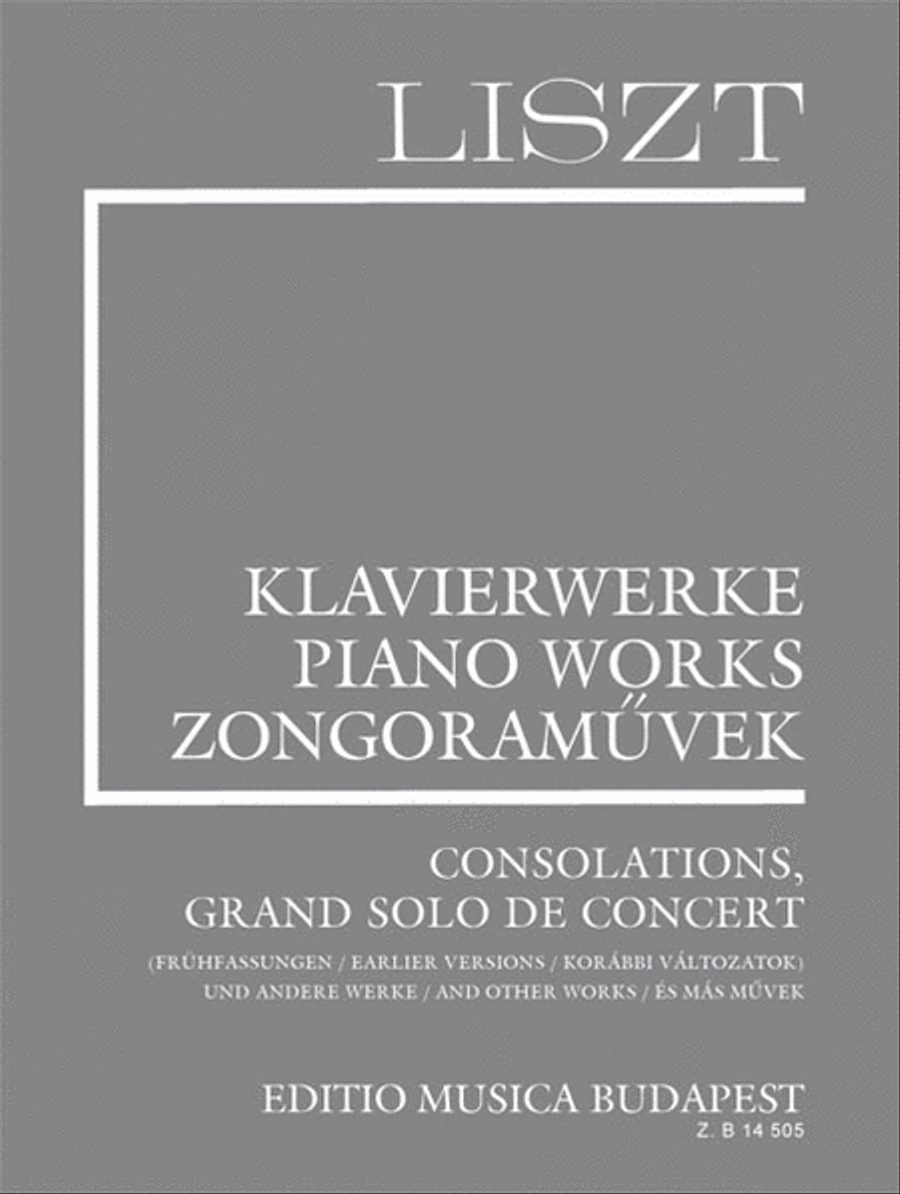 Consolations Piano Solo scores gallery preview page 1