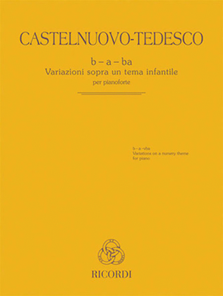 Book cover for B-A-BA: Variazioni Sopra un Tema Infantile