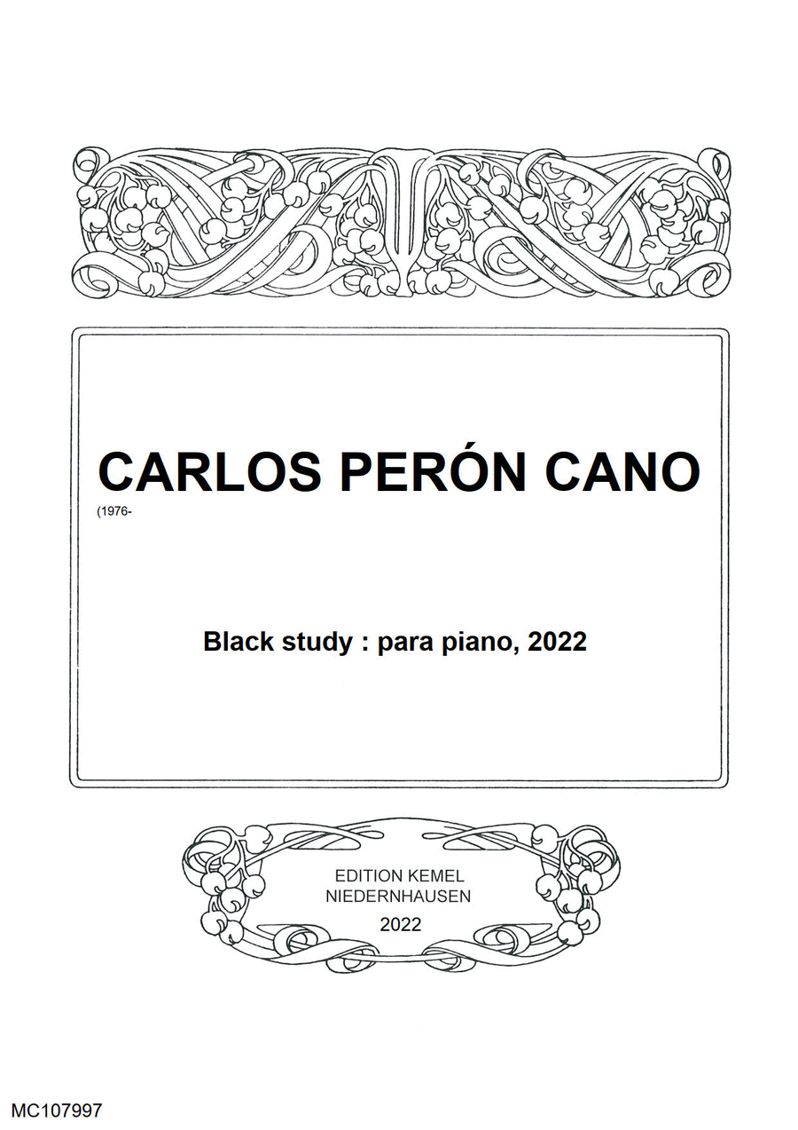 Black study Black study Piano scores gallery preview page 1