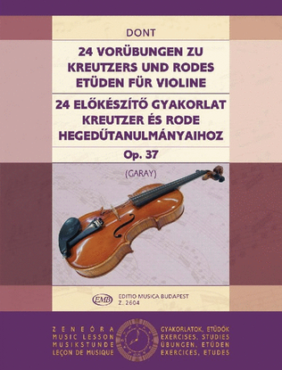 Book cover for 24 Vorübungen op. 37